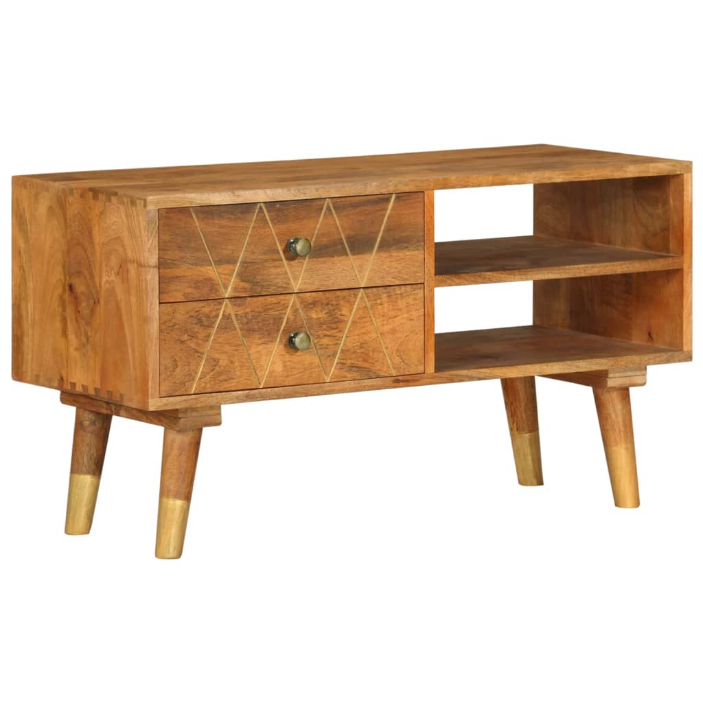 tömör mangófa TV-szekrény 85 x 35 x 47 cm