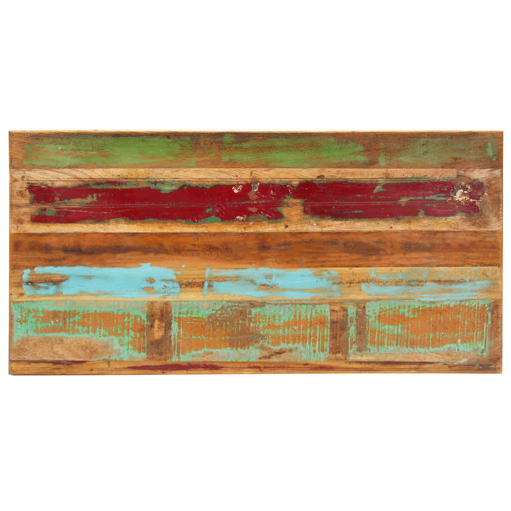 tömör újrahasznosított fa étkezőasztal 140 x 70 x 76 cm