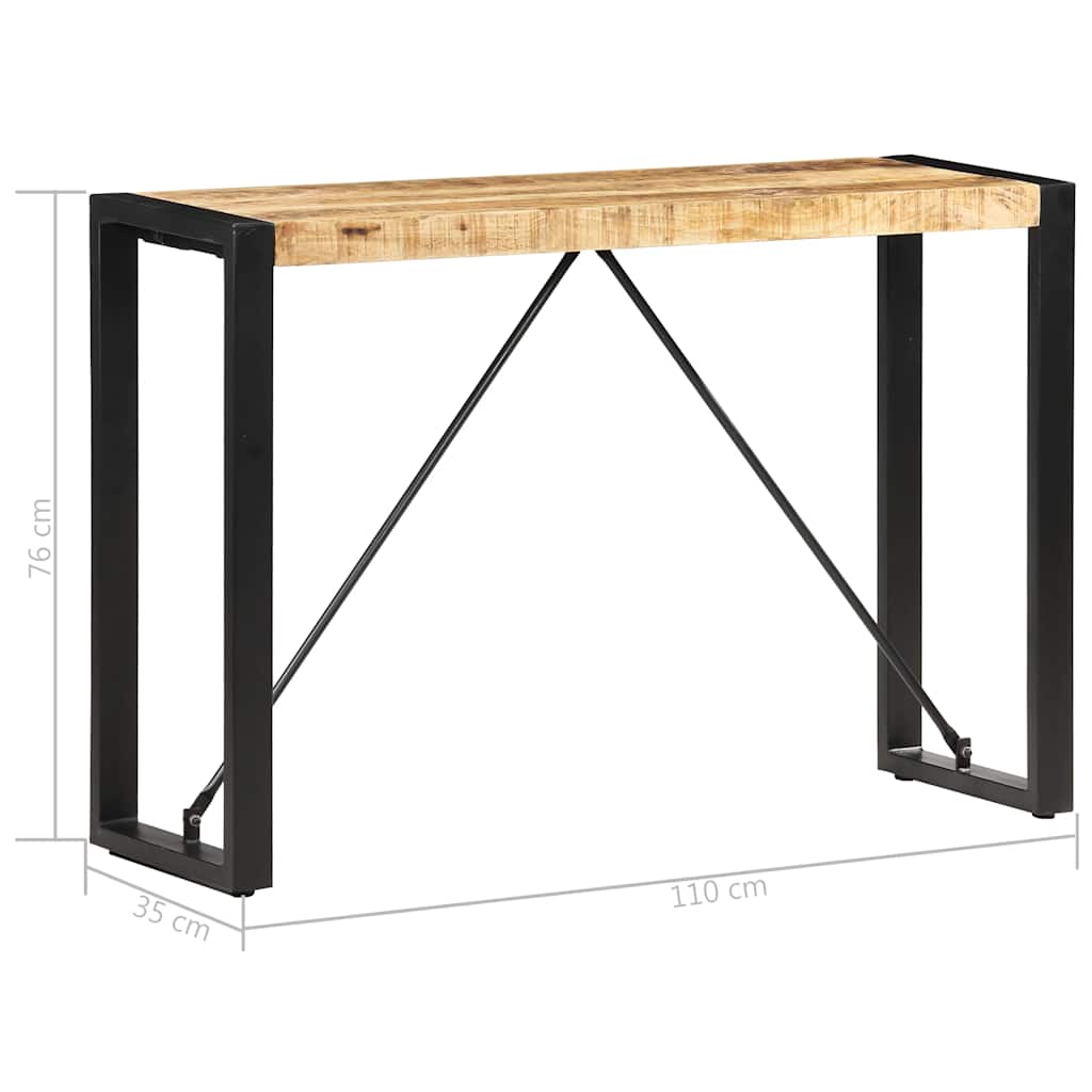 tömör mangófa tálalóasztal 110 x 35 x 76 cm