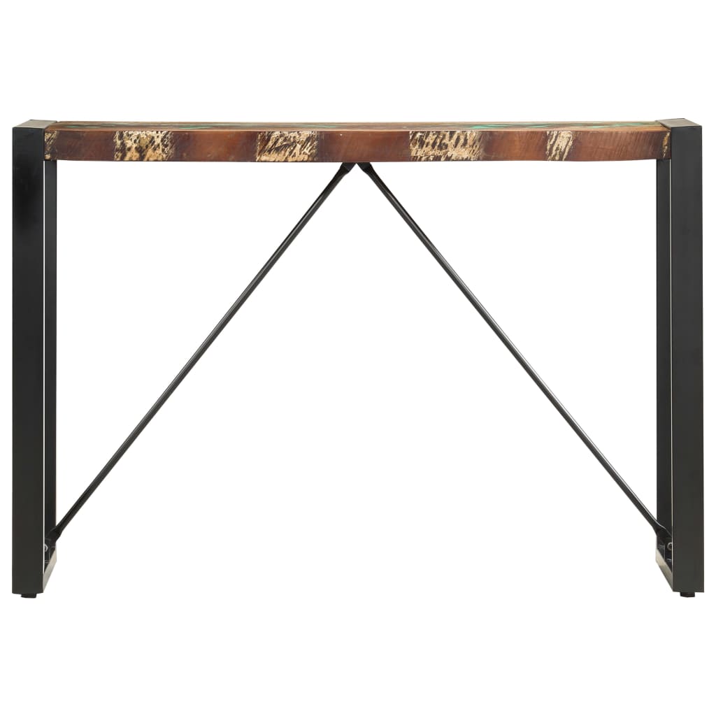 tömör újrahasznosított fa tálalóasztal 110 x 35 x 76 cm