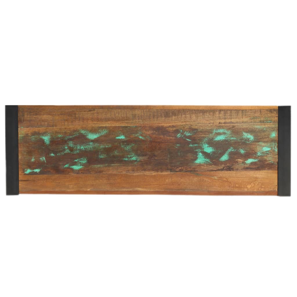 tömör újrahasznosított fa tálalóasztal 110 x 35 x 76 cm
