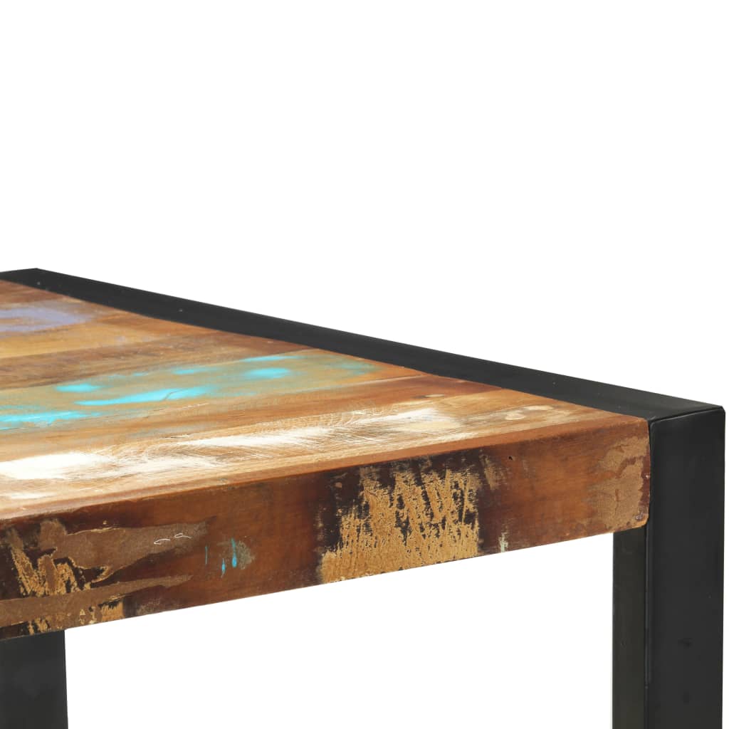 tömör újrahasznosított fa tálalóasztal 110 x 35 x 76 cm