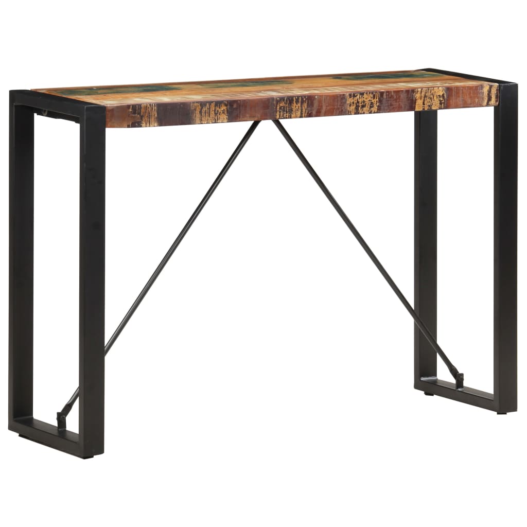 tömör újrahasznosított fa tálalóasztal 110 x 35 x 76 cm