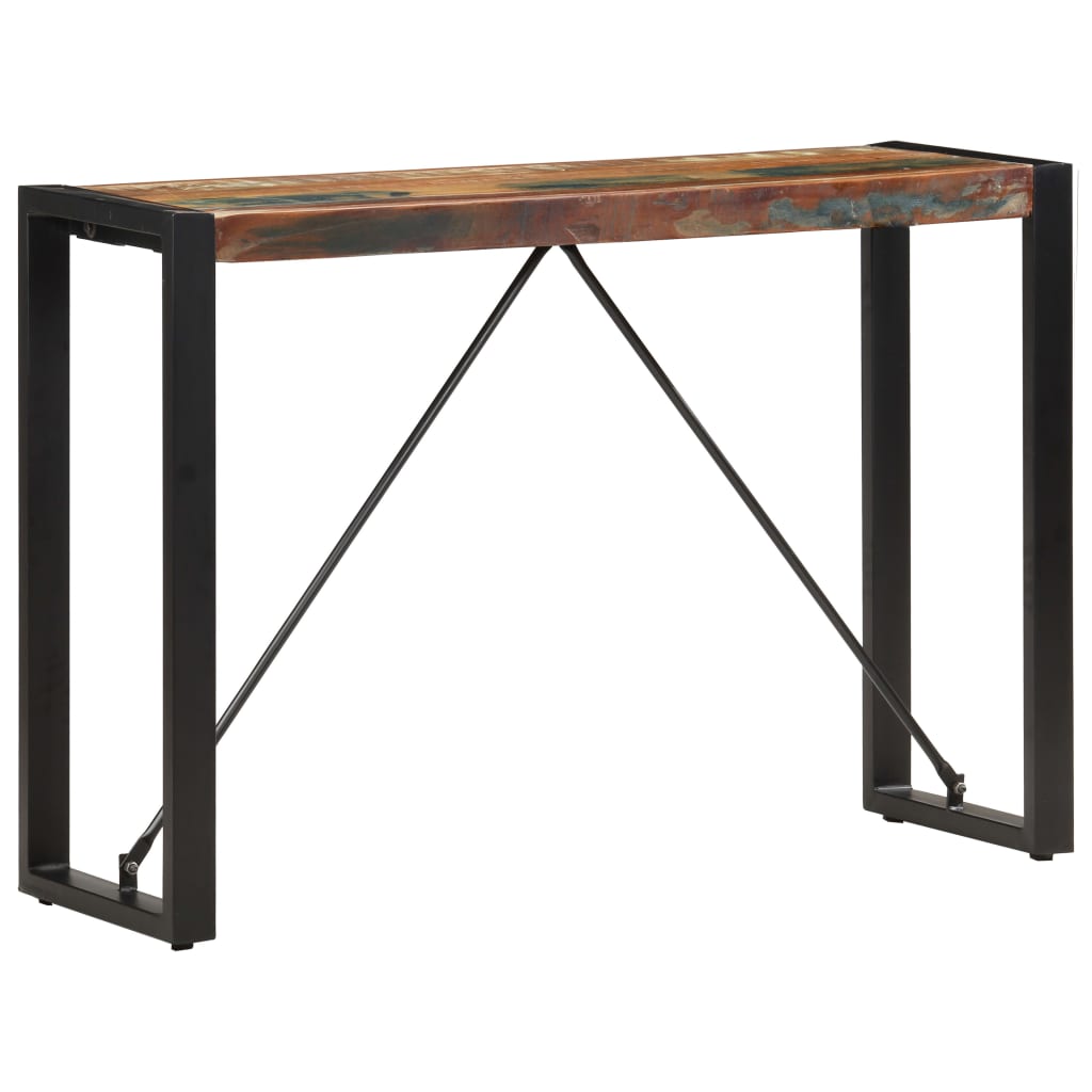 tömör újrahasznosított fa tálalóasztal 110 x 35 x 76 cm