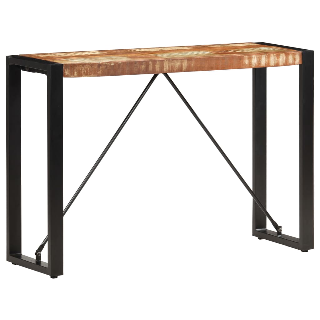 tömör újrahasznosított fa tálalóasztal 110 x 35 x 76 cm