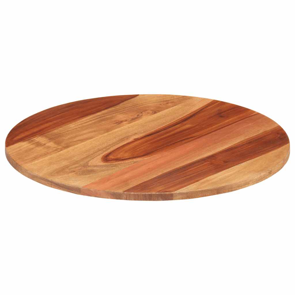 kerek tömör akácfa asztallap 15-16 mm 50 cm