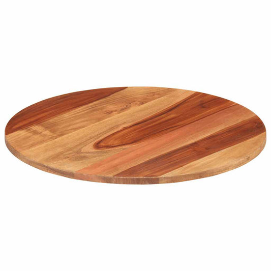 kerek tömör akácfa asztallap 15-16 mm 50 cm