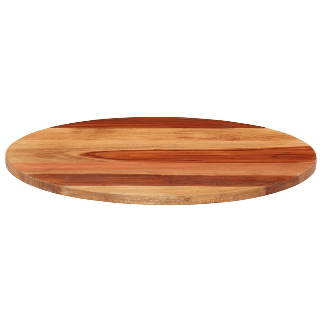 kerek tömör akácfa asztallap 15-16 mm 50 cm