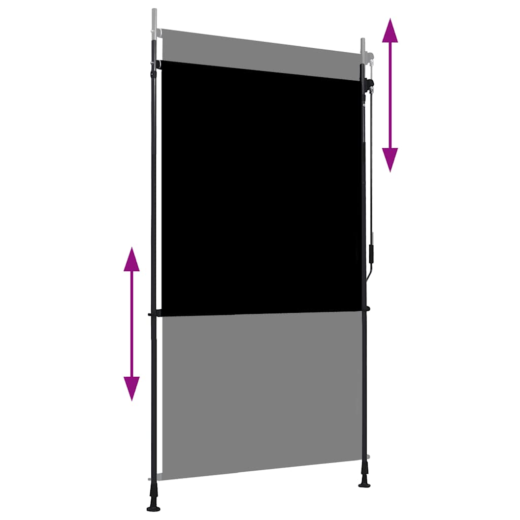 antracitszürke kültéri roló 120 x 270 cm