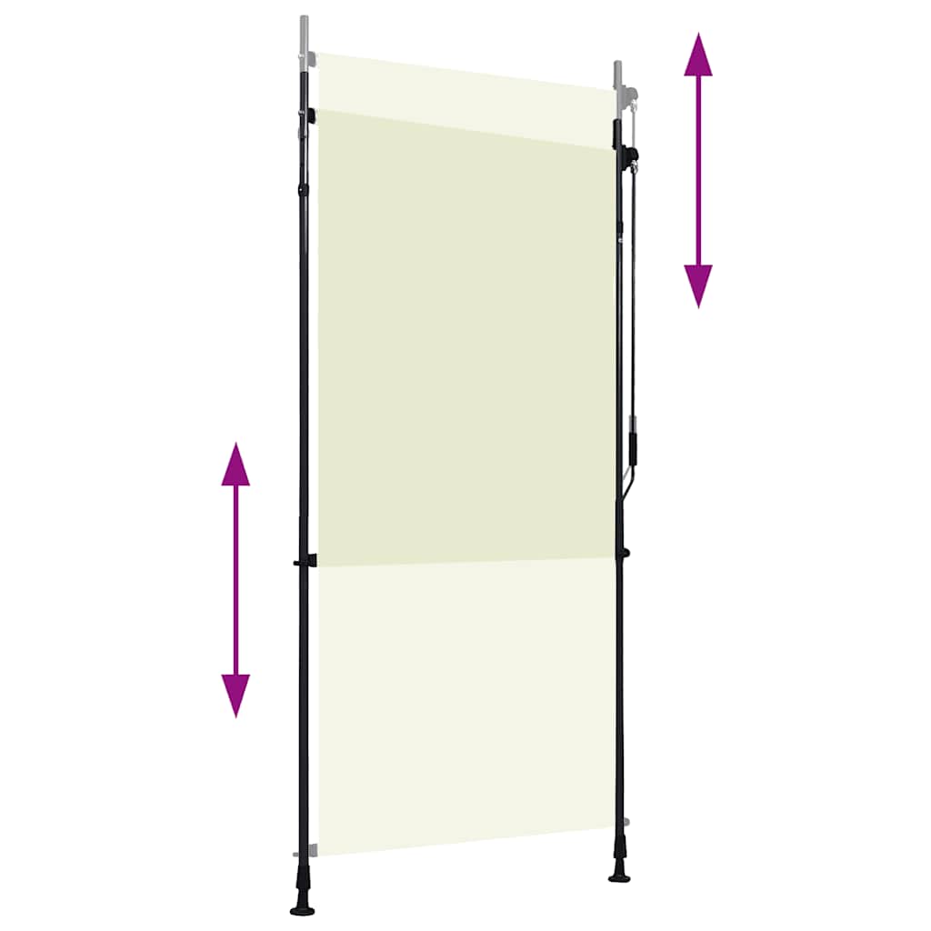 krémszínű kültéri roló 100 x 270 cm