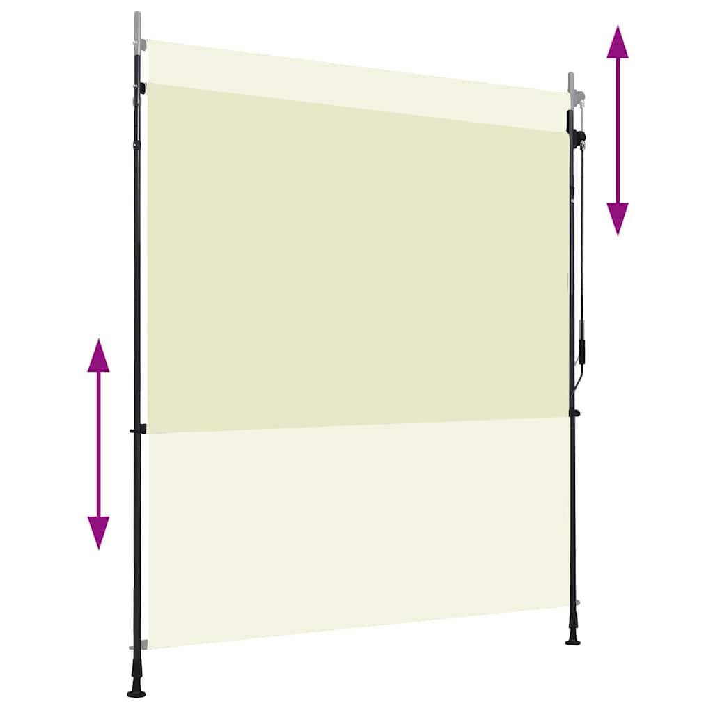 krémszínű kültéri roló 200 x 270 cm