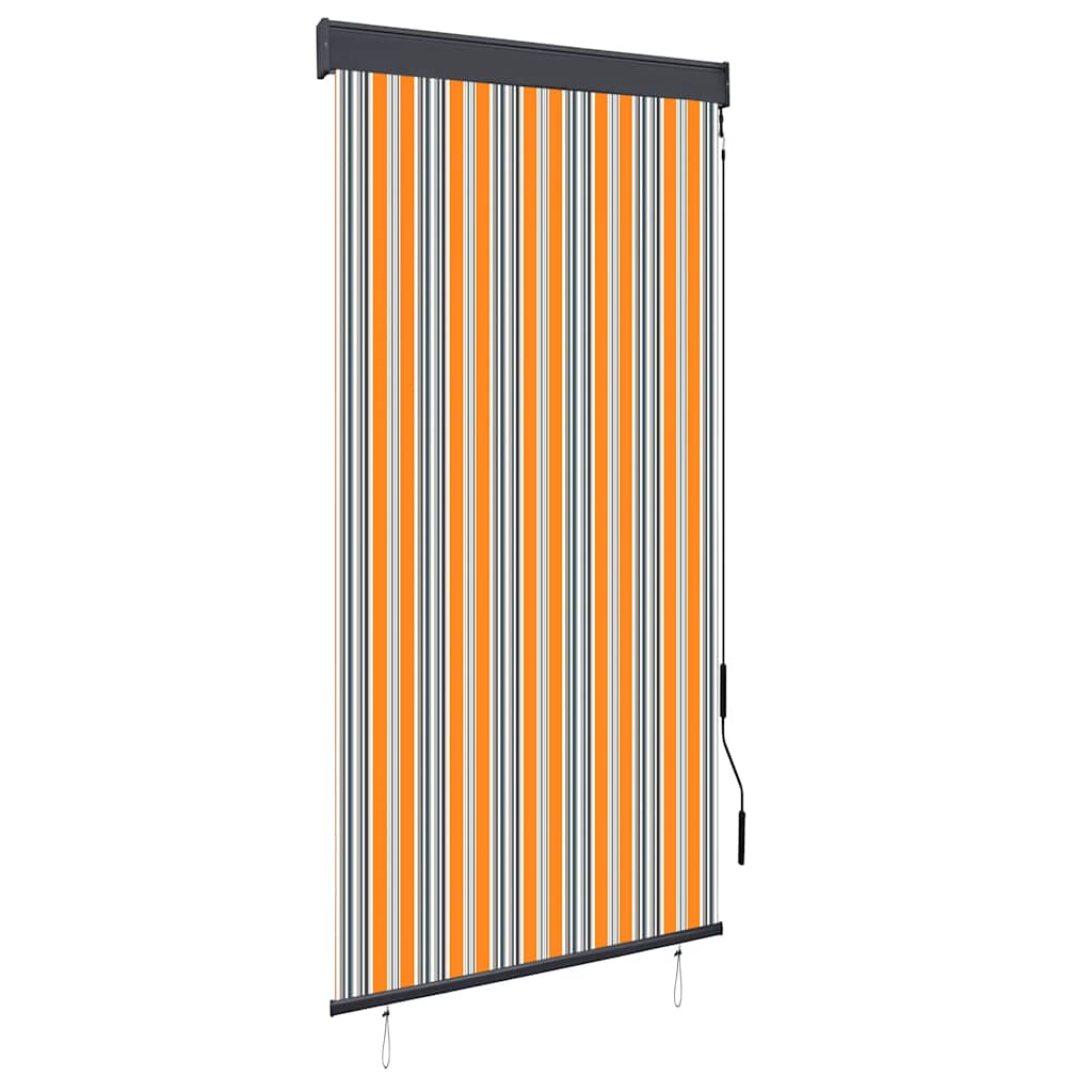 sárga és kék kültéri roló 100 x 250 cm
