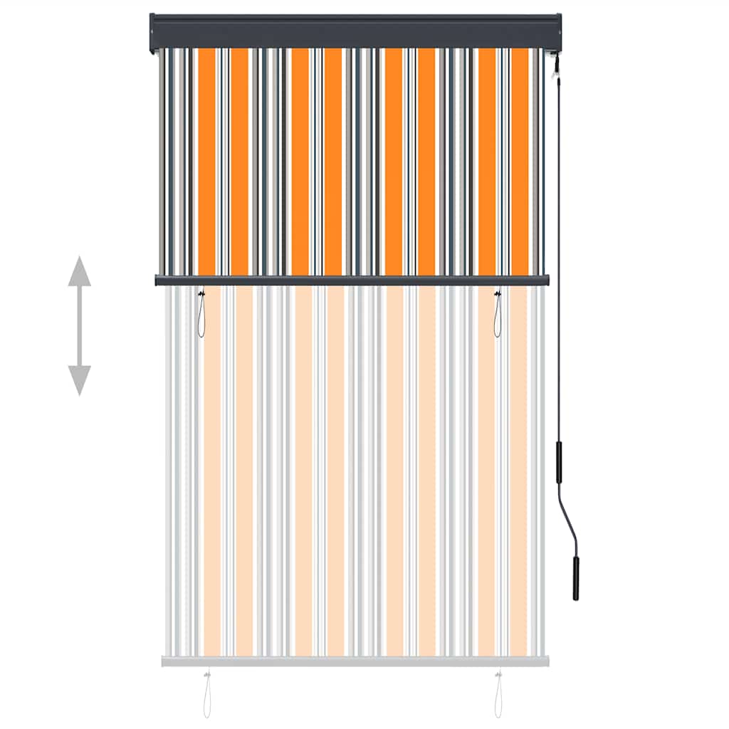sárga és kék kültéri roló 100 x 250 cm