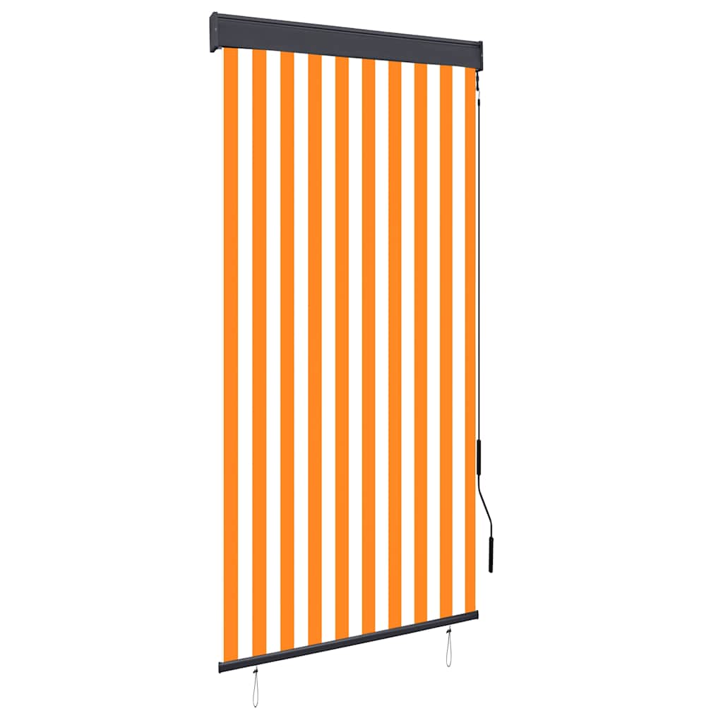 fehér és narancssárga kültéri roló 100 x 250 cm