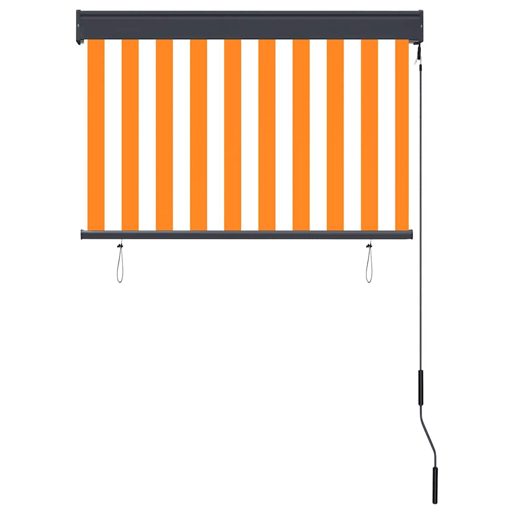 fehér és narancssárga kültéri roló 100 x 250 cm