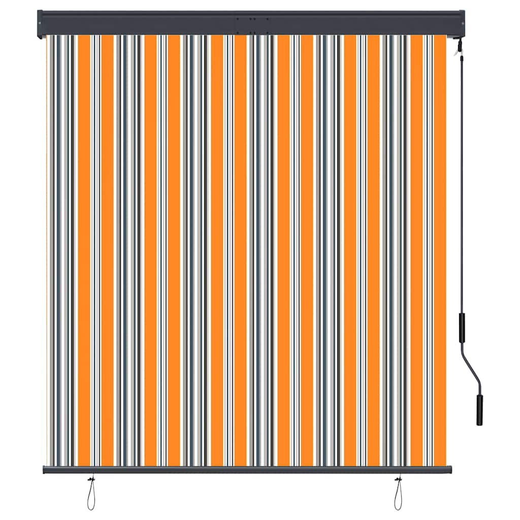 sárga és kék kültéri roló 140 x 250 cm