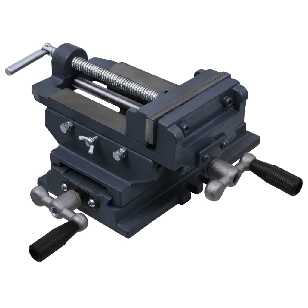 kézi működtetésű kereszttengelyes satu 127 mm