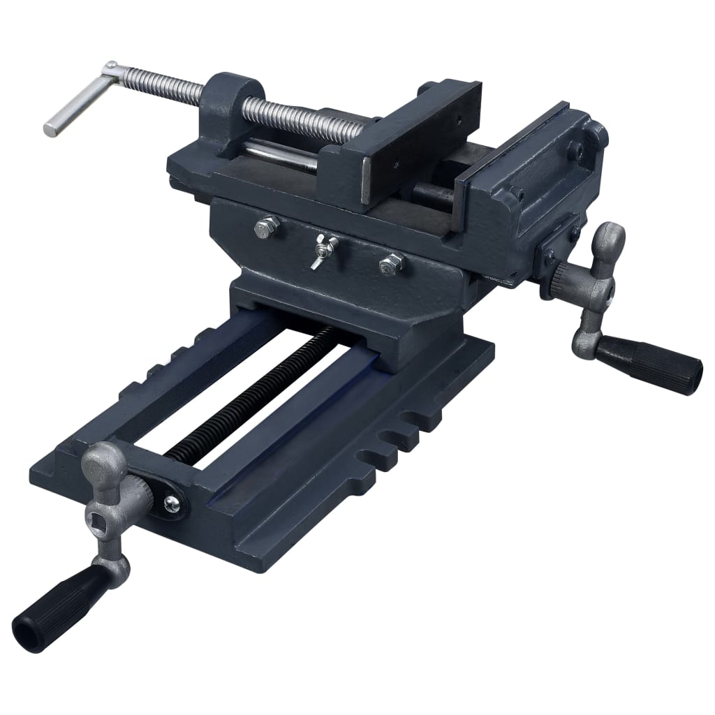 kézi működtetésű kereszttengelyes satu 127 mm
