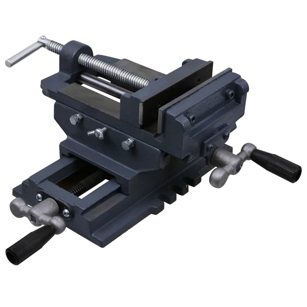 kézi működtetésű kereszttengelyes satu 127 mm