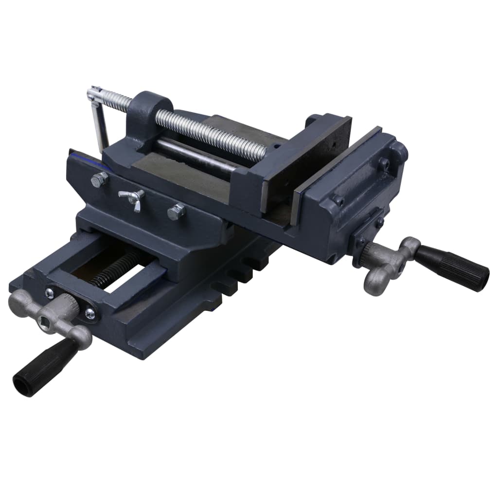 kézi működtetésű kereszttengelyes satu 127 mm