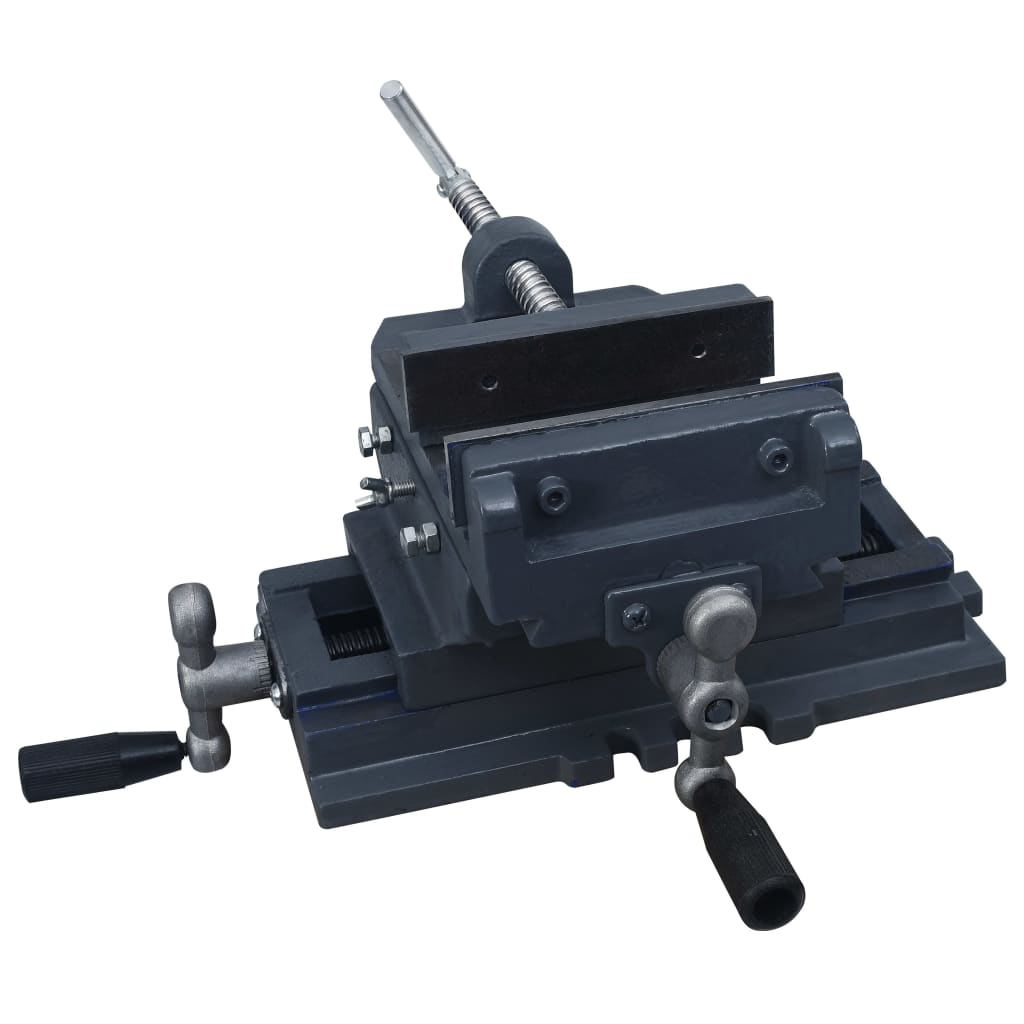 kézi működtetésű kereszttengelyes satu 127 mm