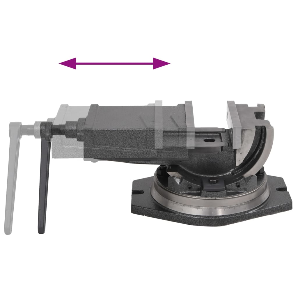 kéttengelyes dönthető satu 160 mm