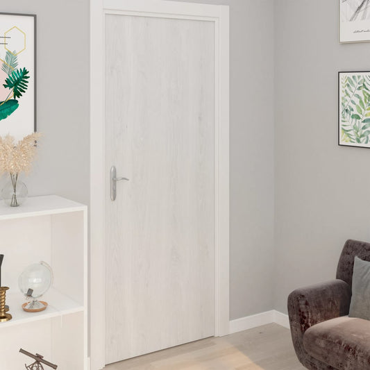 2 db fehér faszínű öntapadó PVC ajtófólia 210 x 90 cm