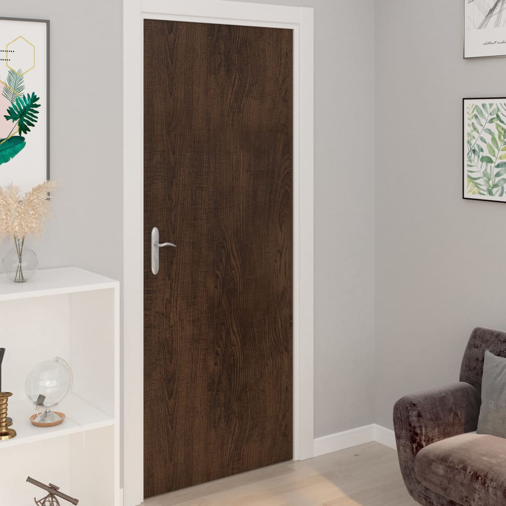 sötét tölgyszínű öntapadó PVC bútorfólia 500 x 90 cm