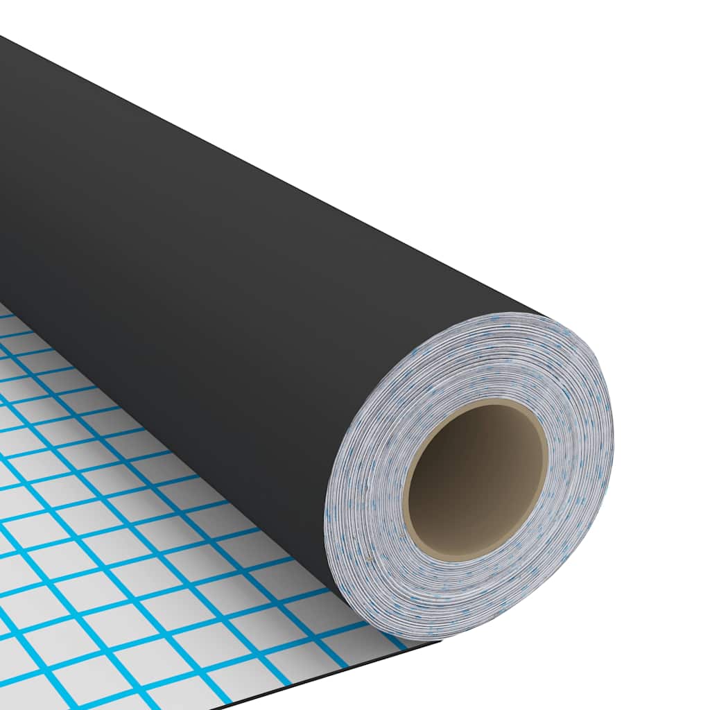 fekete öntapadó PVC bútorfólia 500 x 90 cm