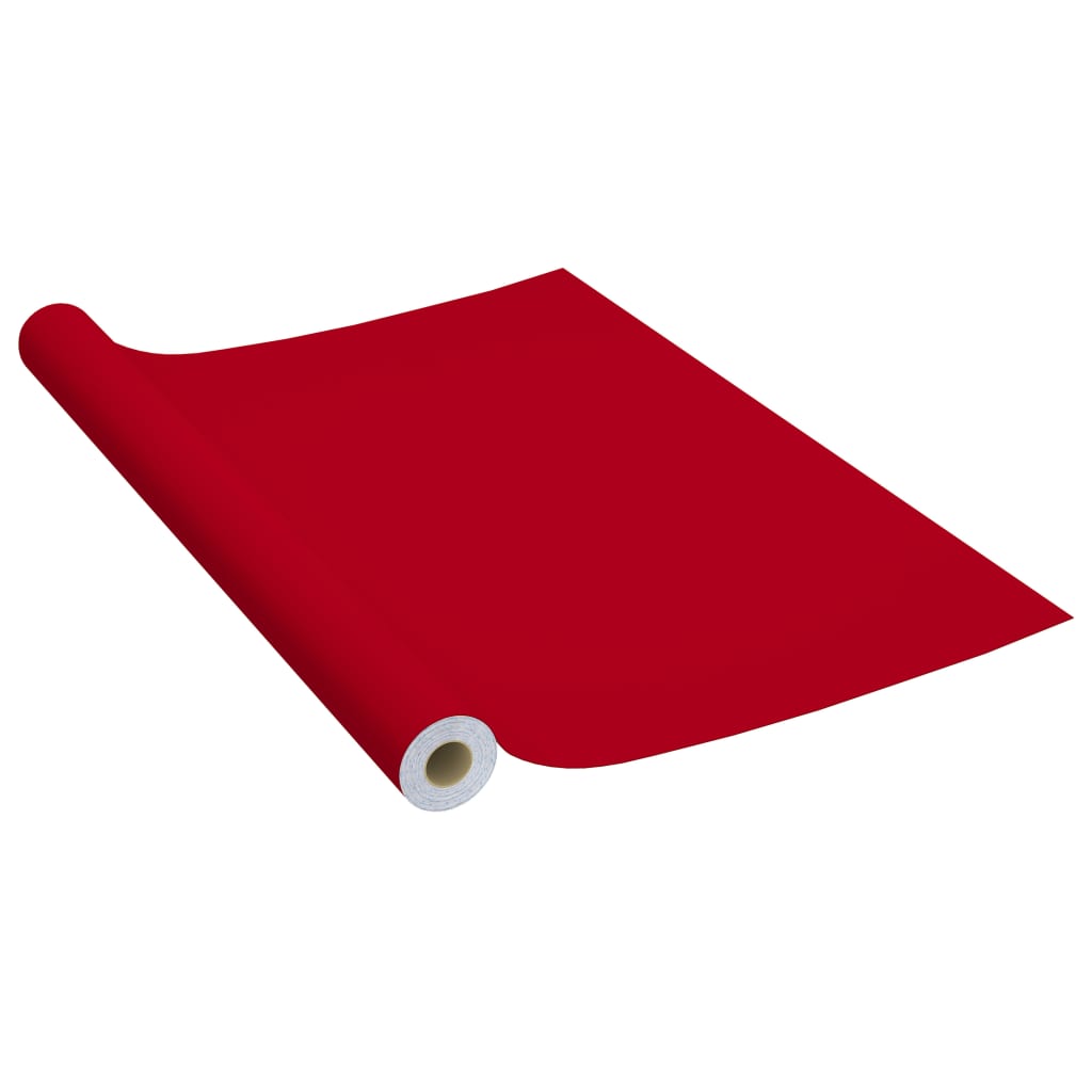 piros öntapadó PVC bútorfólia 500 x 90 cm