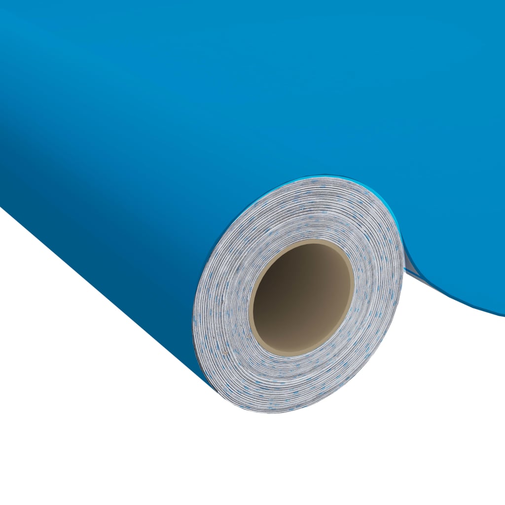 azúrkék öntapadó PVC bútorfólia 500 x 90 cm