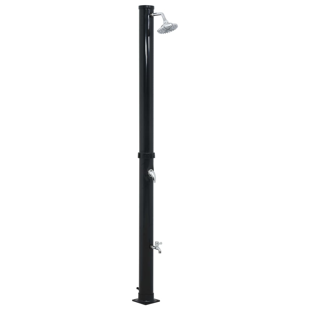 fekete szolárzuhany 220 cm 20 L