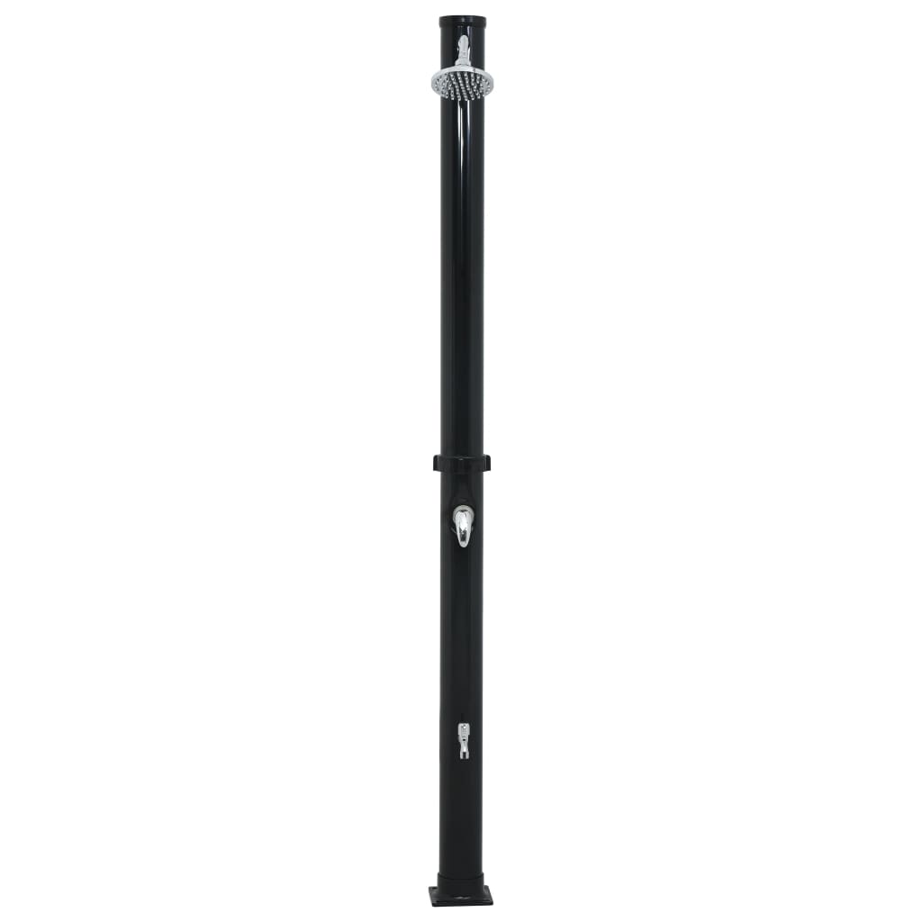 fekete szolárzuhany 220 cm 20 L