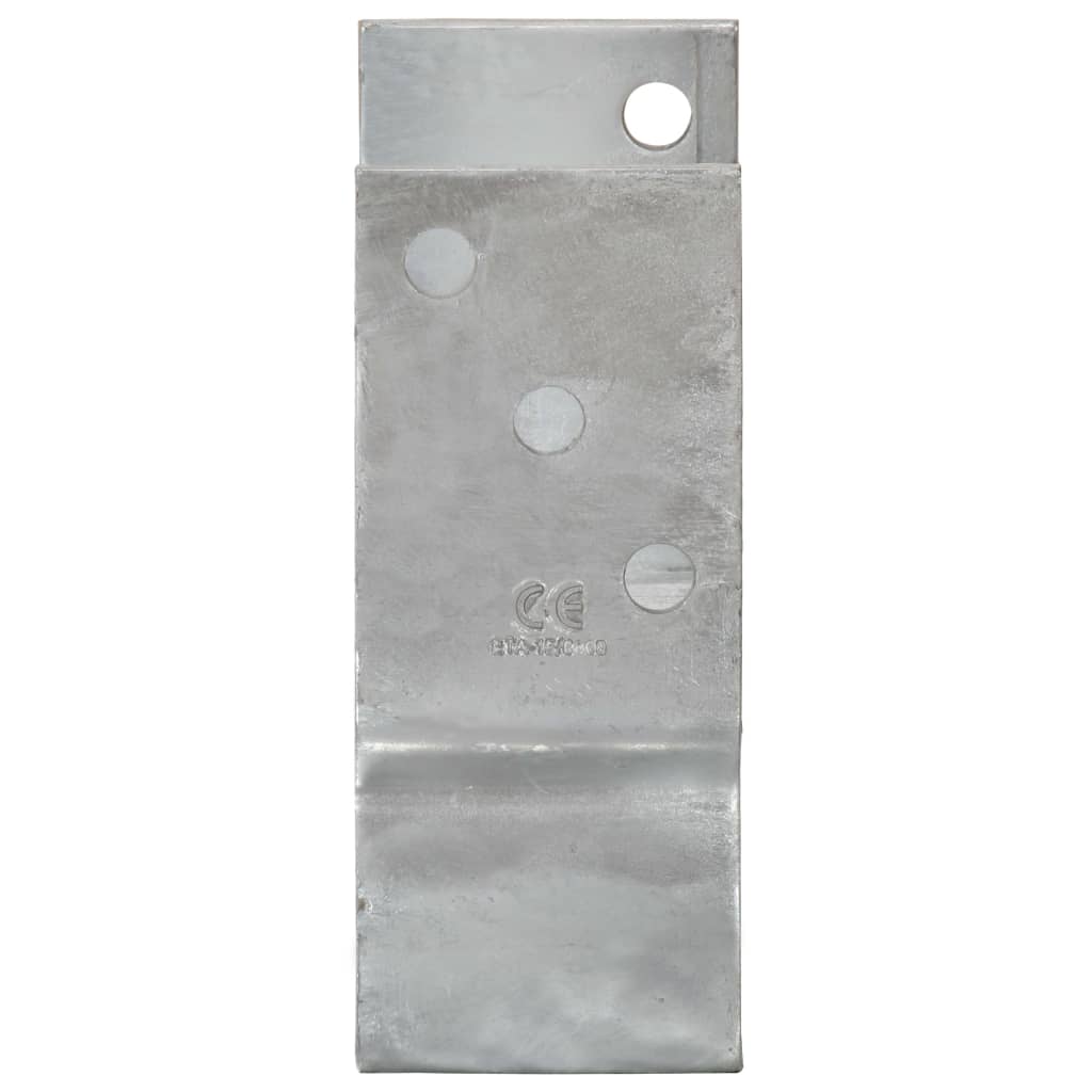 6 db ezüstszínű horganyzott acél kerítéshorgony 7 x 6 x 15 cm