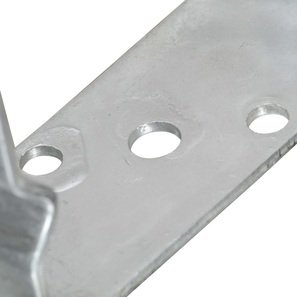 12 db ezüstszínű horganyzott acél kerítéshorgony 7 x 6 x 15 cm