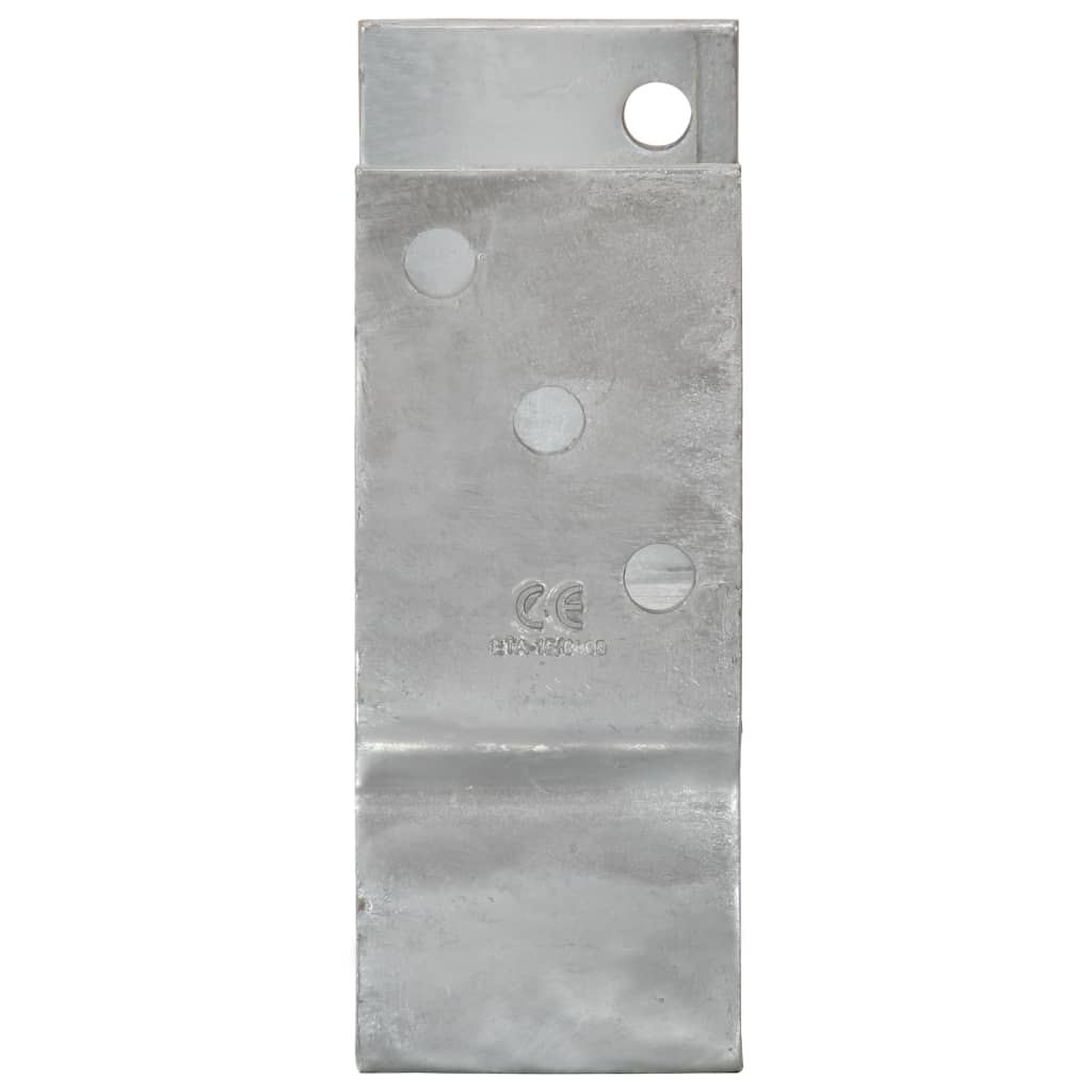 12 db ezüstszínű horganyzott acél kerítéshorgony 9x6x15 cm