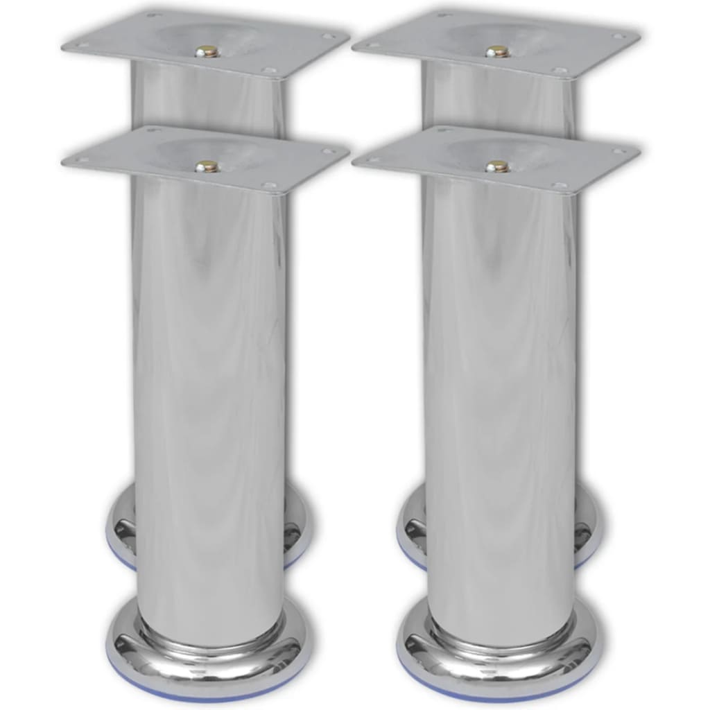 8 darab kerek króm kanapéláb 180 mm
