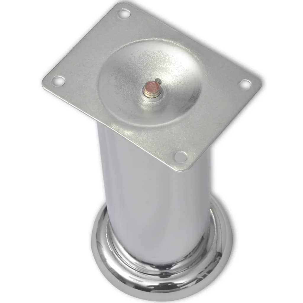8 darab kerek króm kanapéláb 180 mm