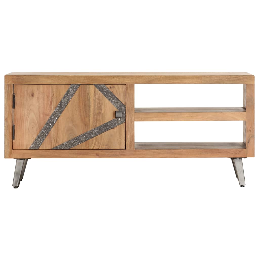 tömör akácfa dohányzóasztal 90 x 45 x 40 cm