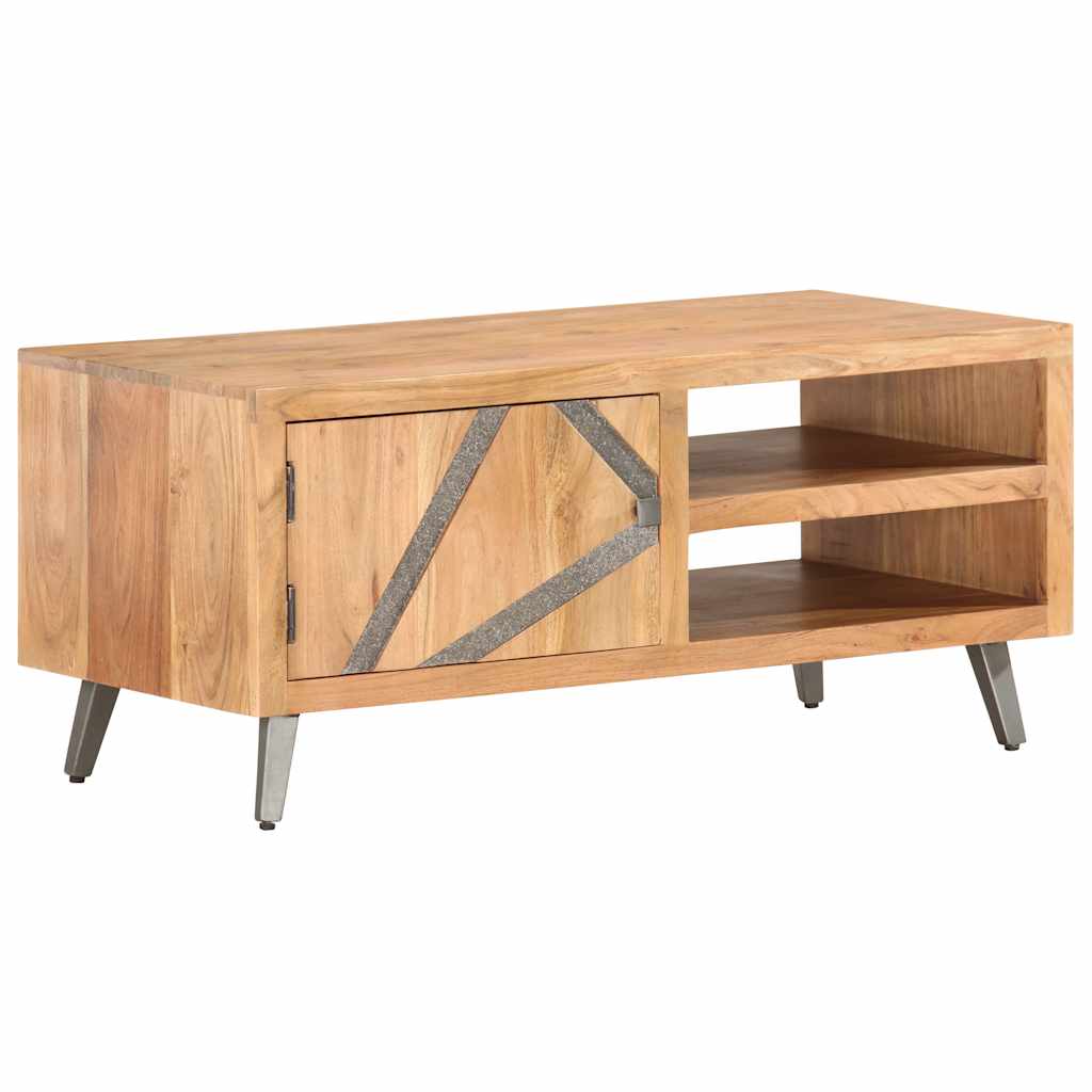 tömör akácfa dohányzóasztal 90 x 45 x 40 cm