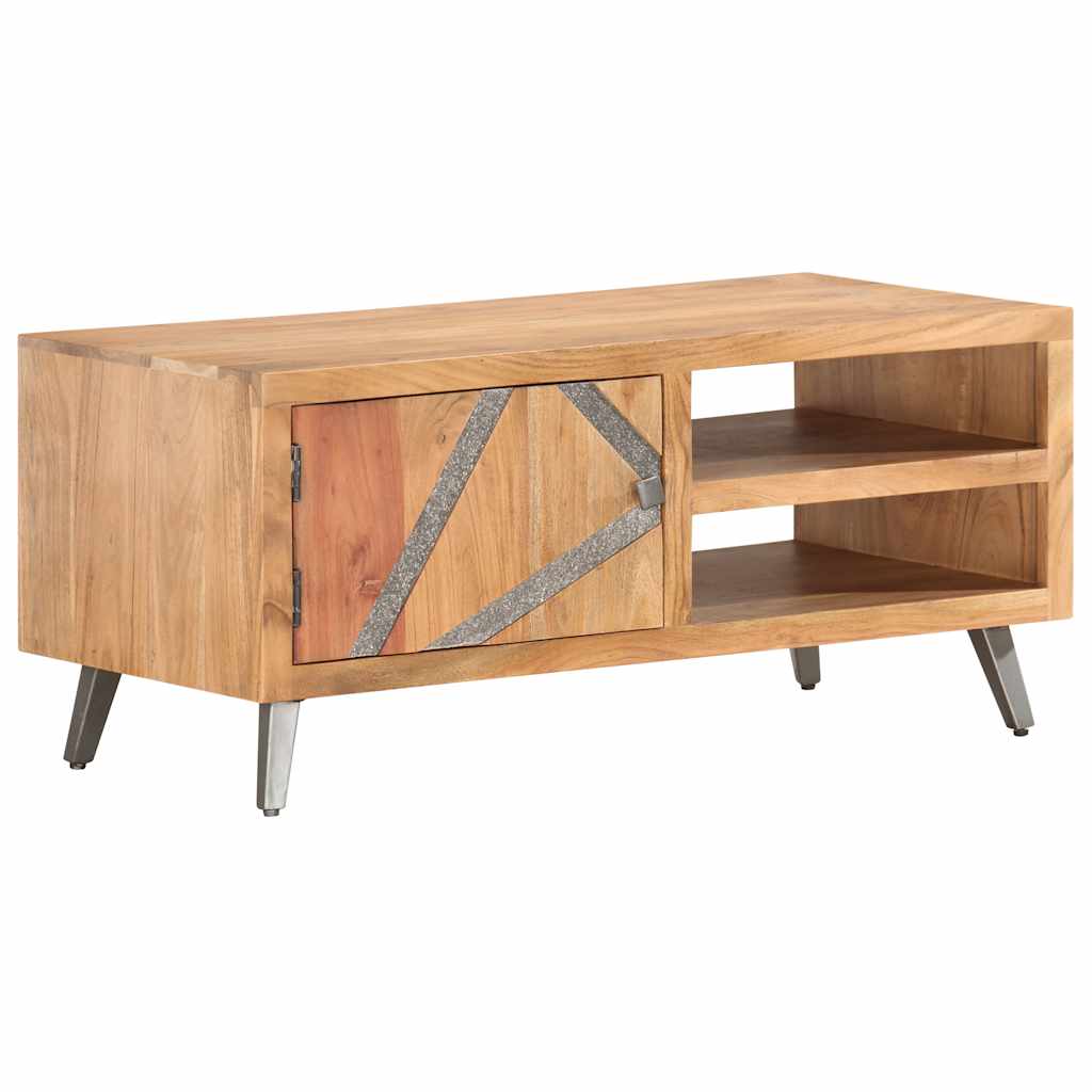 tömör akácfa dohányzóasztal 90 x 45 x 40 cm