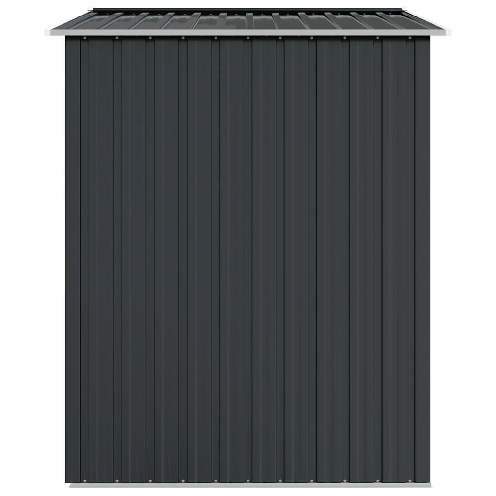 antracitszürke horganyzott acél kerti fészer 205 x 129 x 183 cm