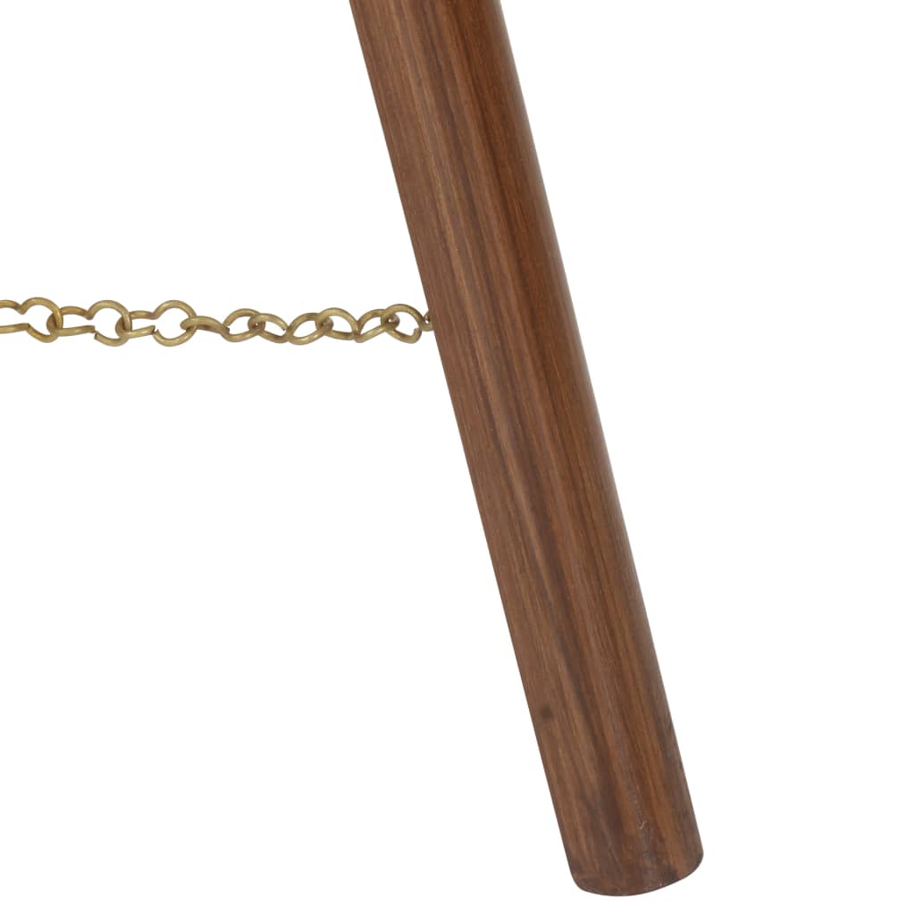 háromlábú tömör mangófa állólámpa 97 cm