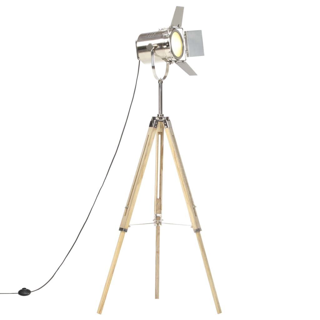 háromlábú tömör mangófa állólámpa 140 cm