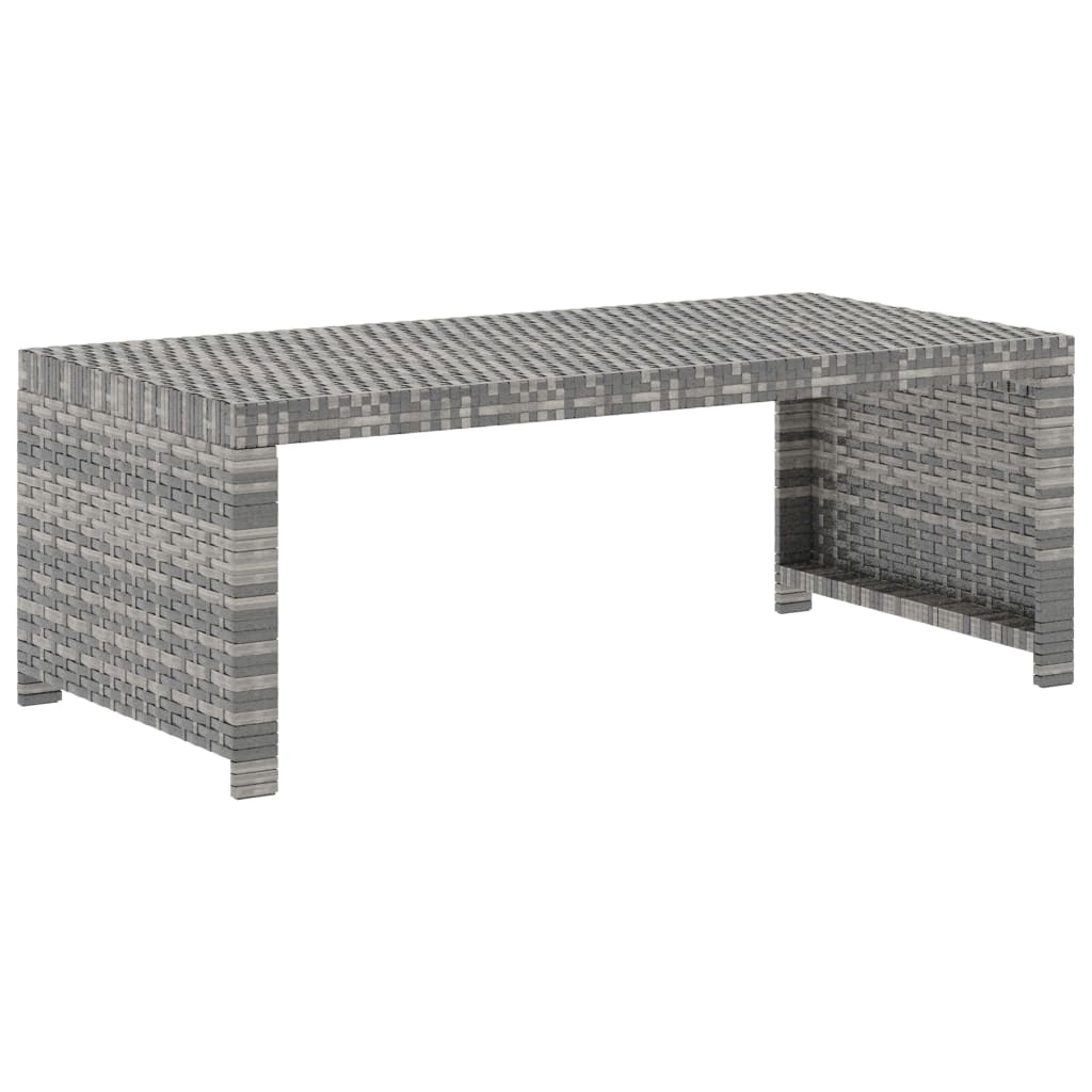 5 részes szürke polyrattan kerti ülőgarnitúra párnákkal
