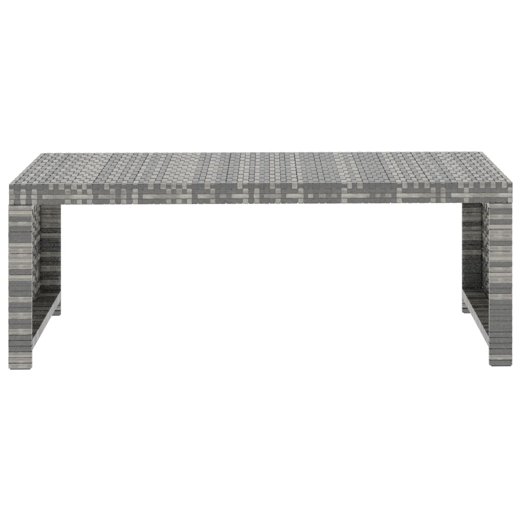 5 részes szürke polyrattan kerti ülőgarnitúra párnákkal