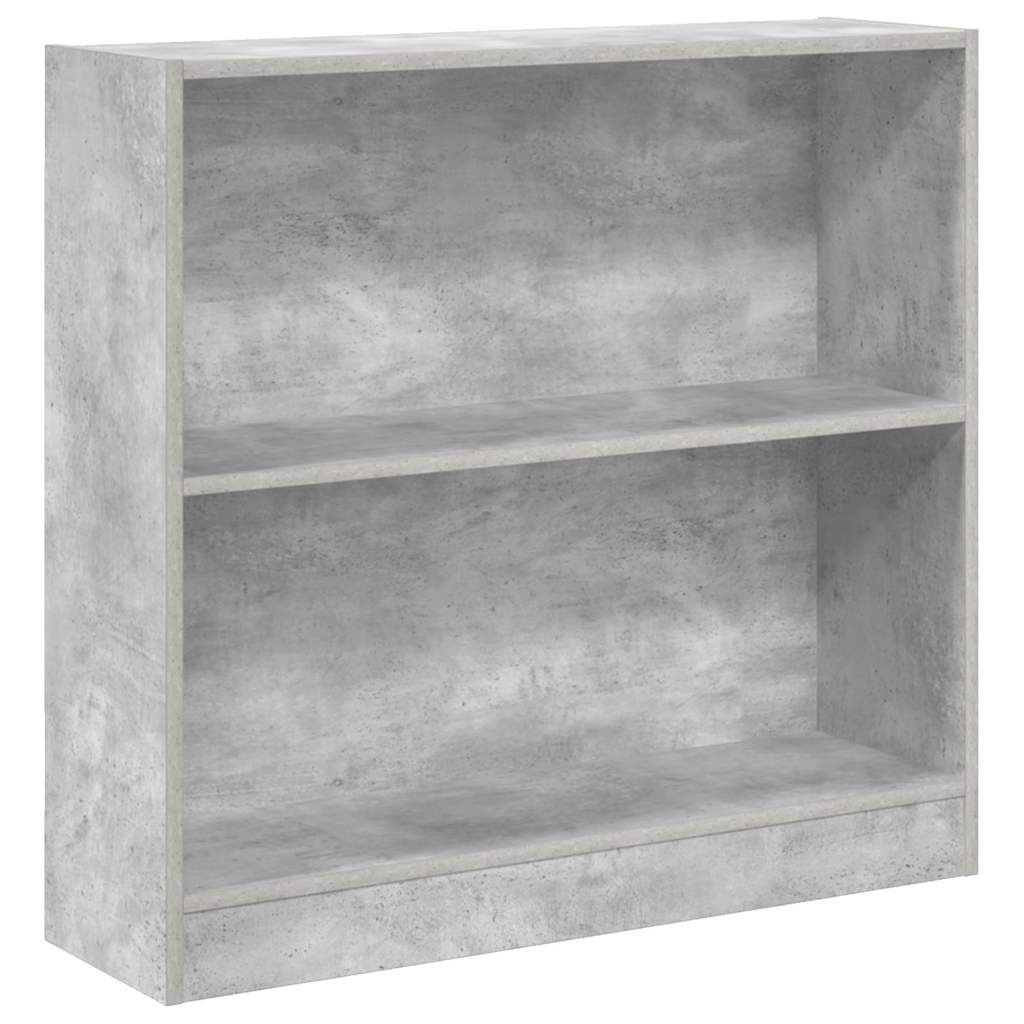 betonszürke forgácslap könyvespolc 80 x 24 x 75 cm