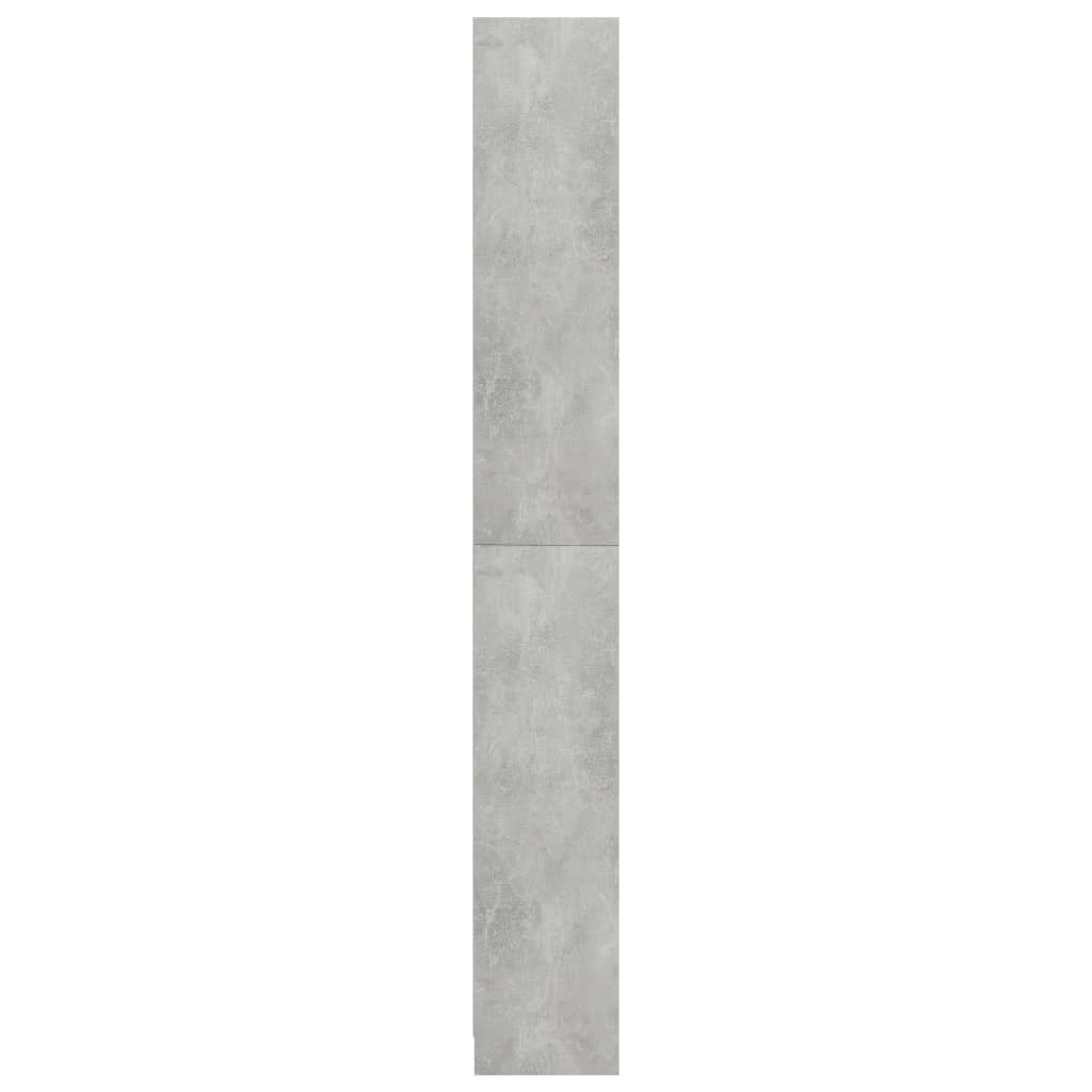 5-szintes betonszürke szerelt fa könyvszekrény 80 x 24 x 175 cm
