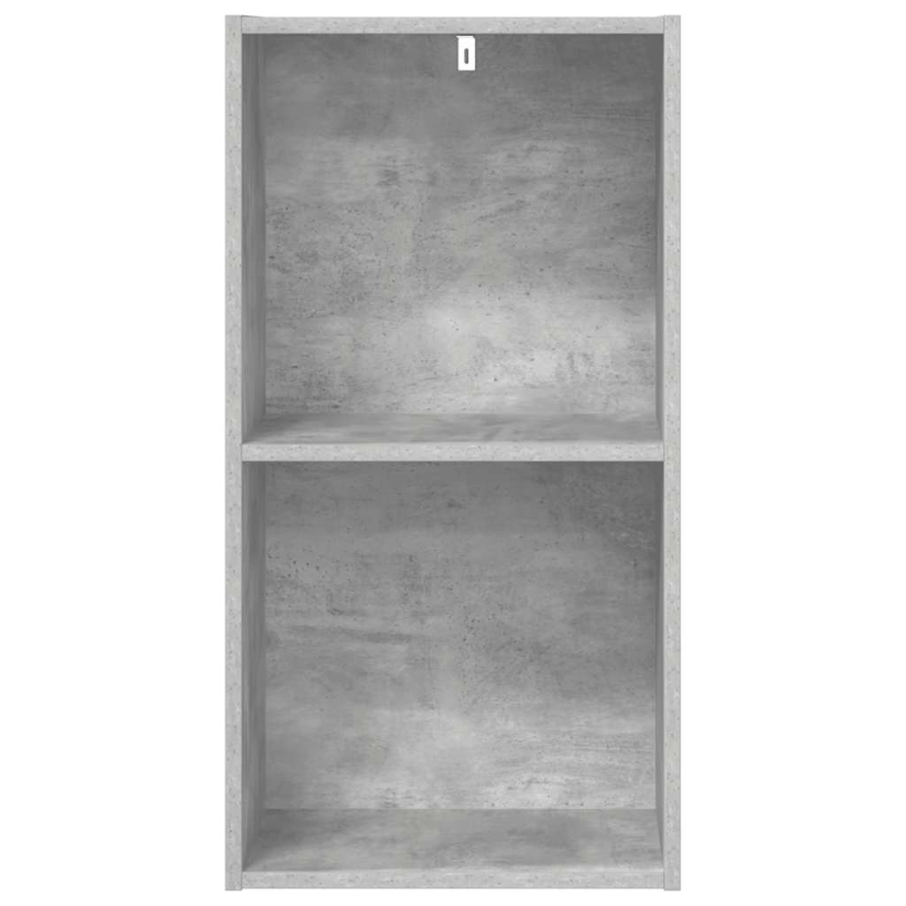 2-szintes betonszürke forgácslap könyvszekrény 40x30x76,5 cm