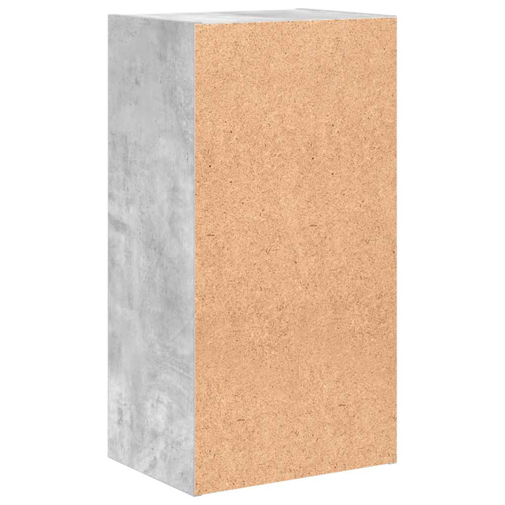 2-szintes betonszürke forgácslap könyvszekrény 40x30x76,5 cm